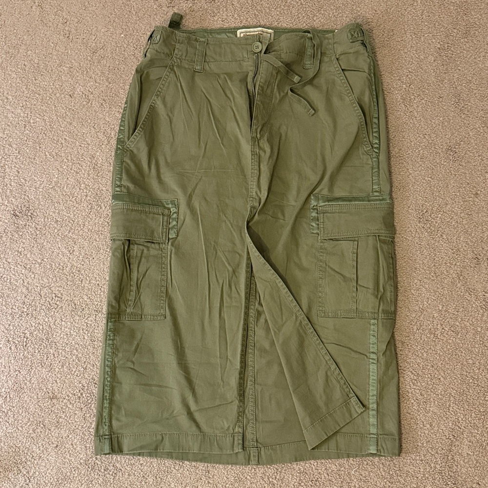 Abercrombie & Fitch Sage Green Quilted Jacket